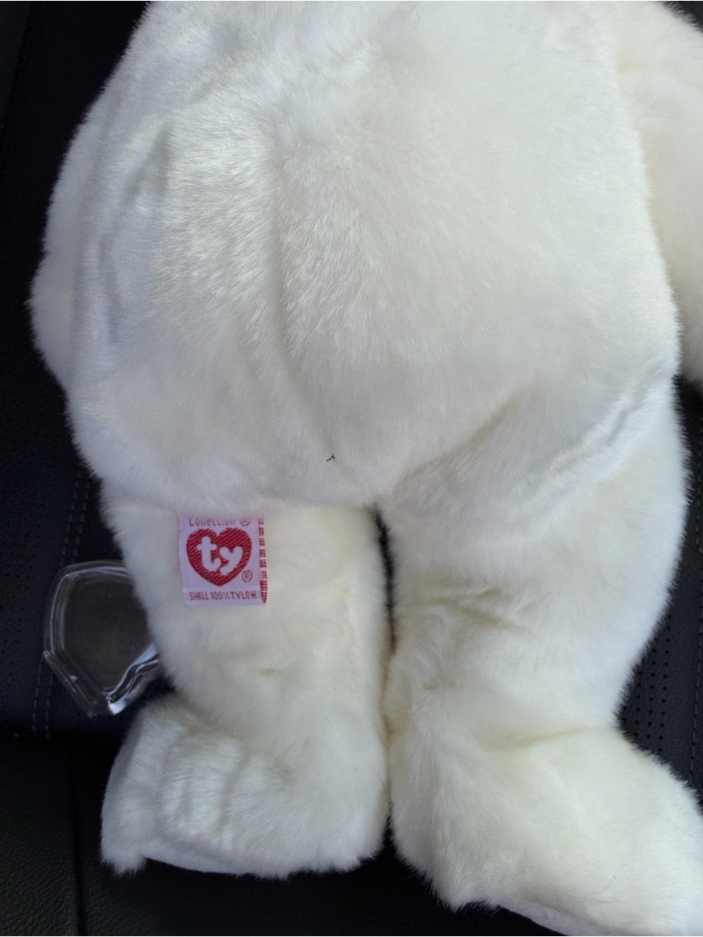 Ty Heart-Shaped Beanie Snow boy. Lg - Picture 5 of 6